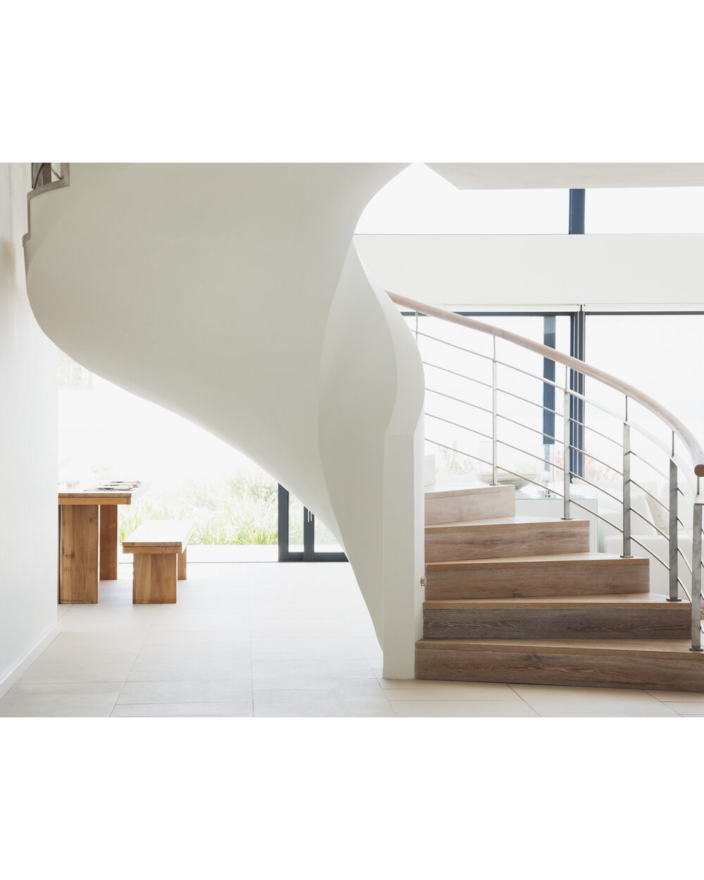 XYST project — curved staircase interior